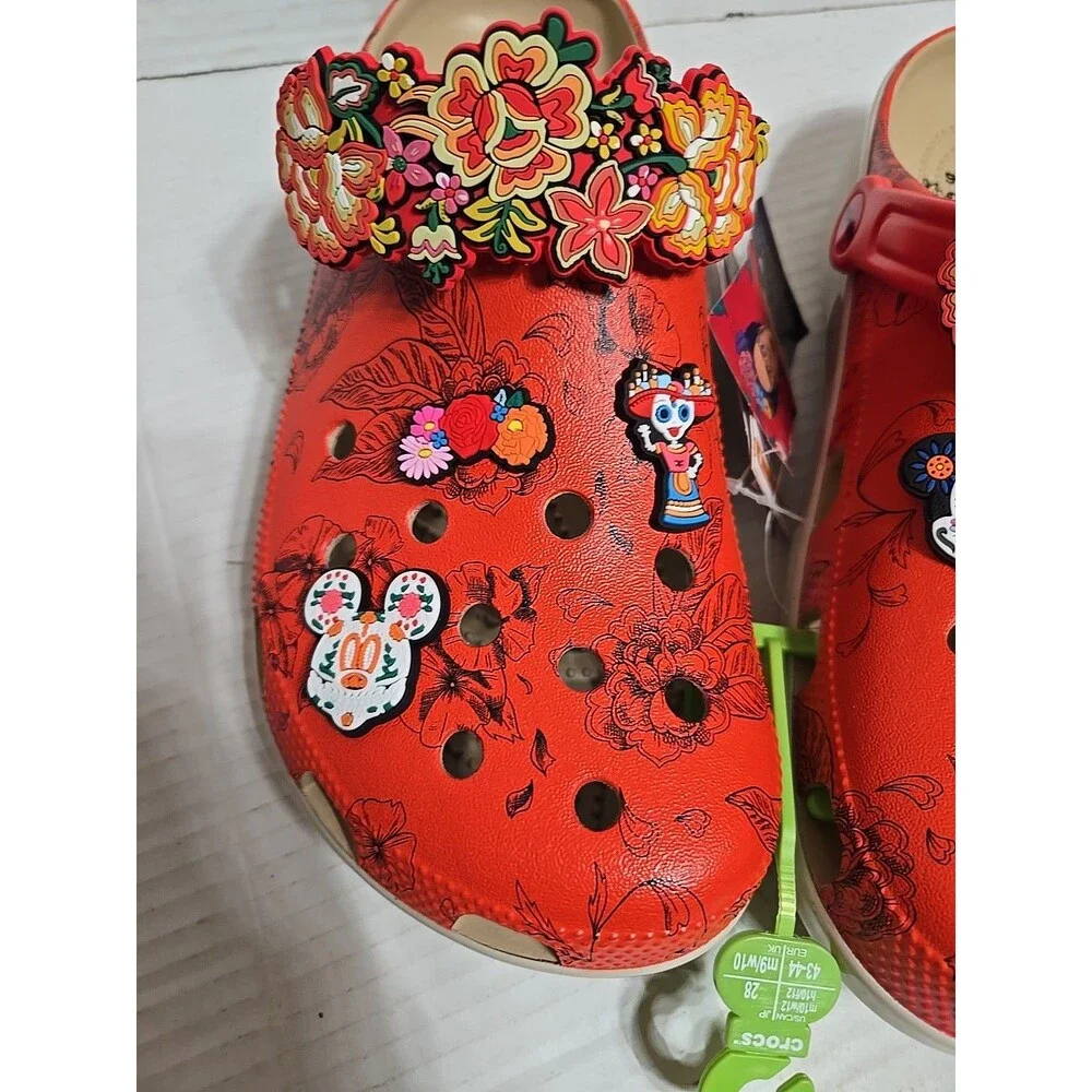 Crocs Frida Kahlo Classic Clog Slip On  Mens 10 / Womens 12 , New No Box  Custom